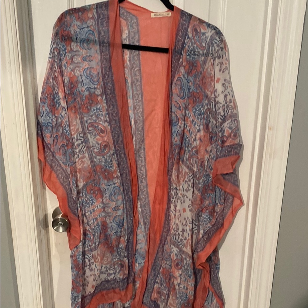 Colorful Sheer Kimono